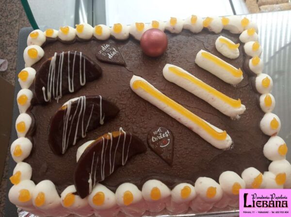 Tarta naranja y chocolate